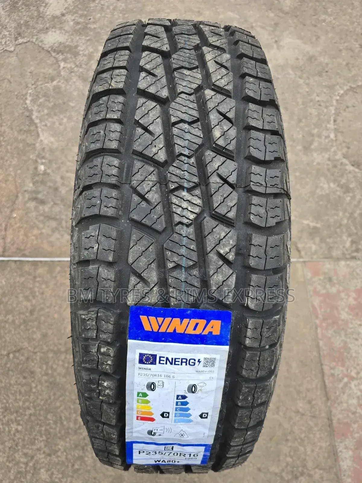 235 /70 R16 Winda Tyres (All Terrein).
