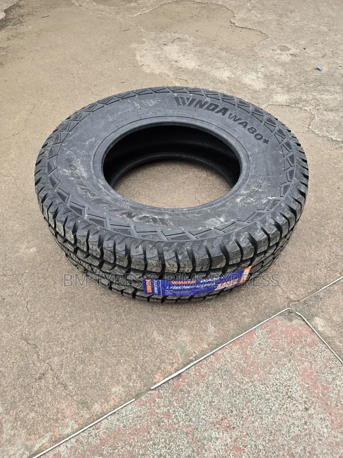 285 /70 R17 Winda Tyres (All Terrein) Commercial.