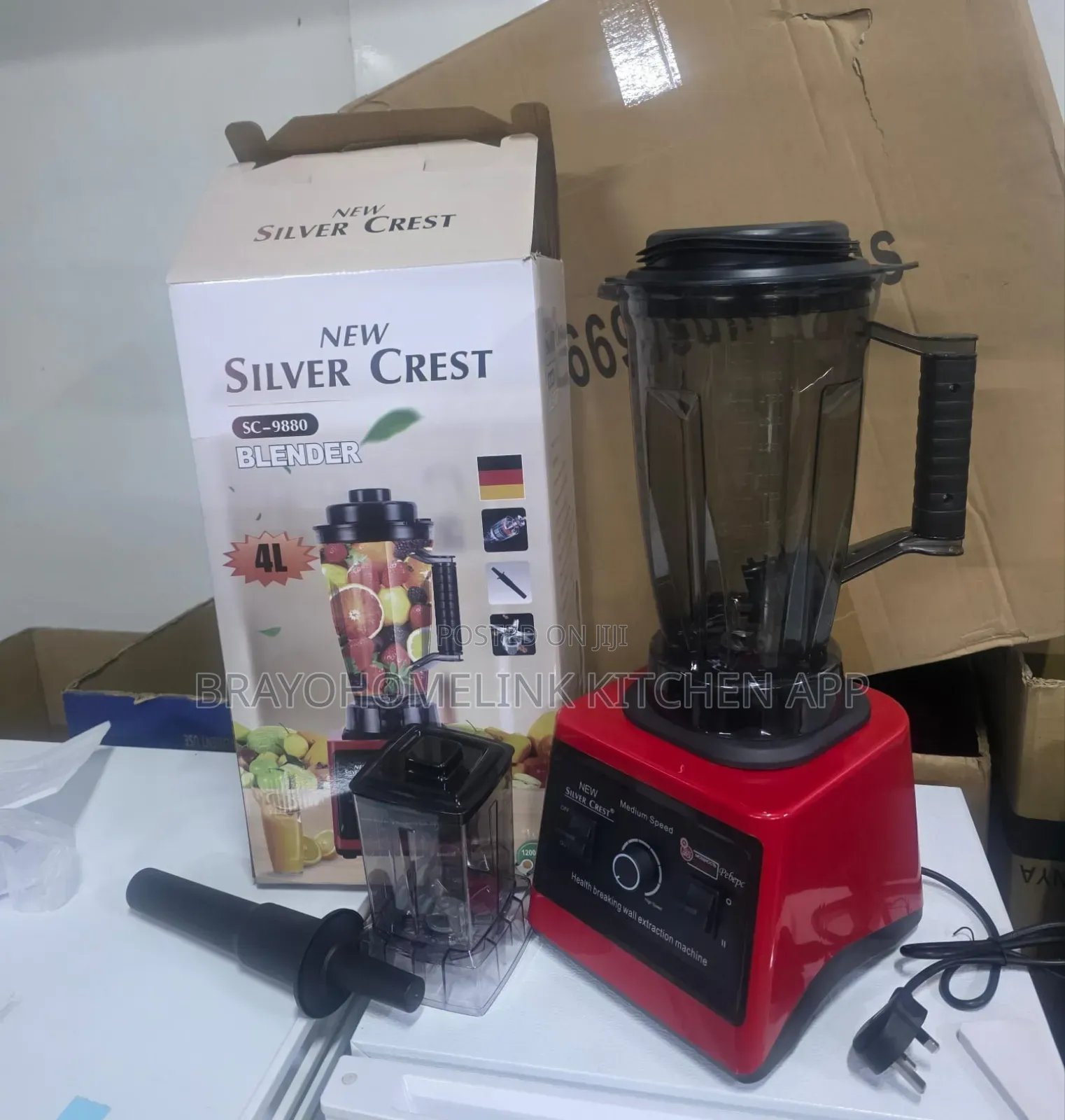 2 in 1 Silver Crest Blender 
Jug Capacity 4 LTRS