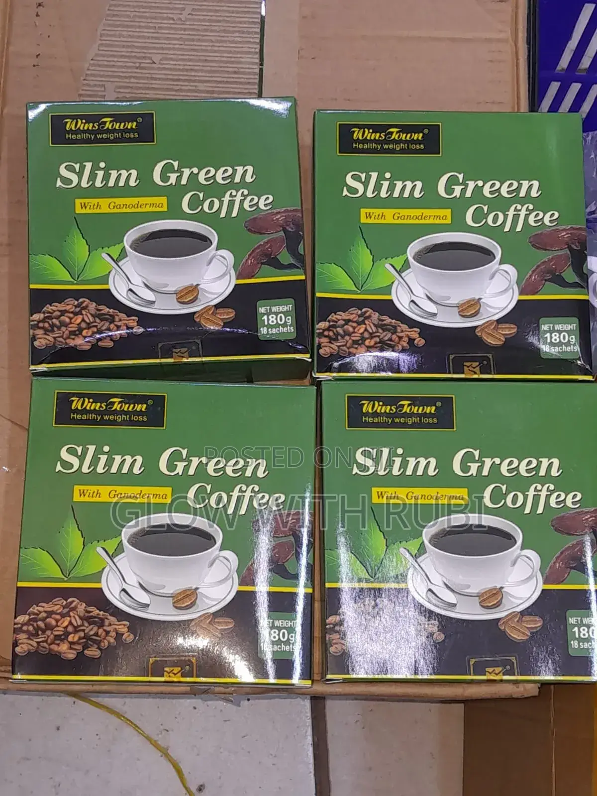 Wins Town Slim Green Coffee With Ganoderma