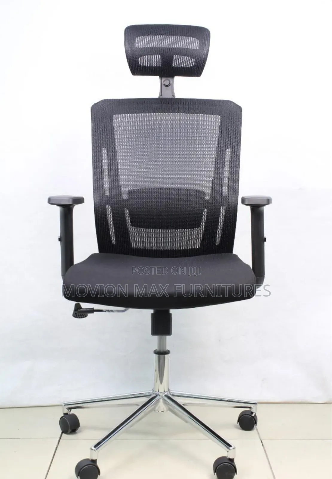 Black Office Adjustable Arms