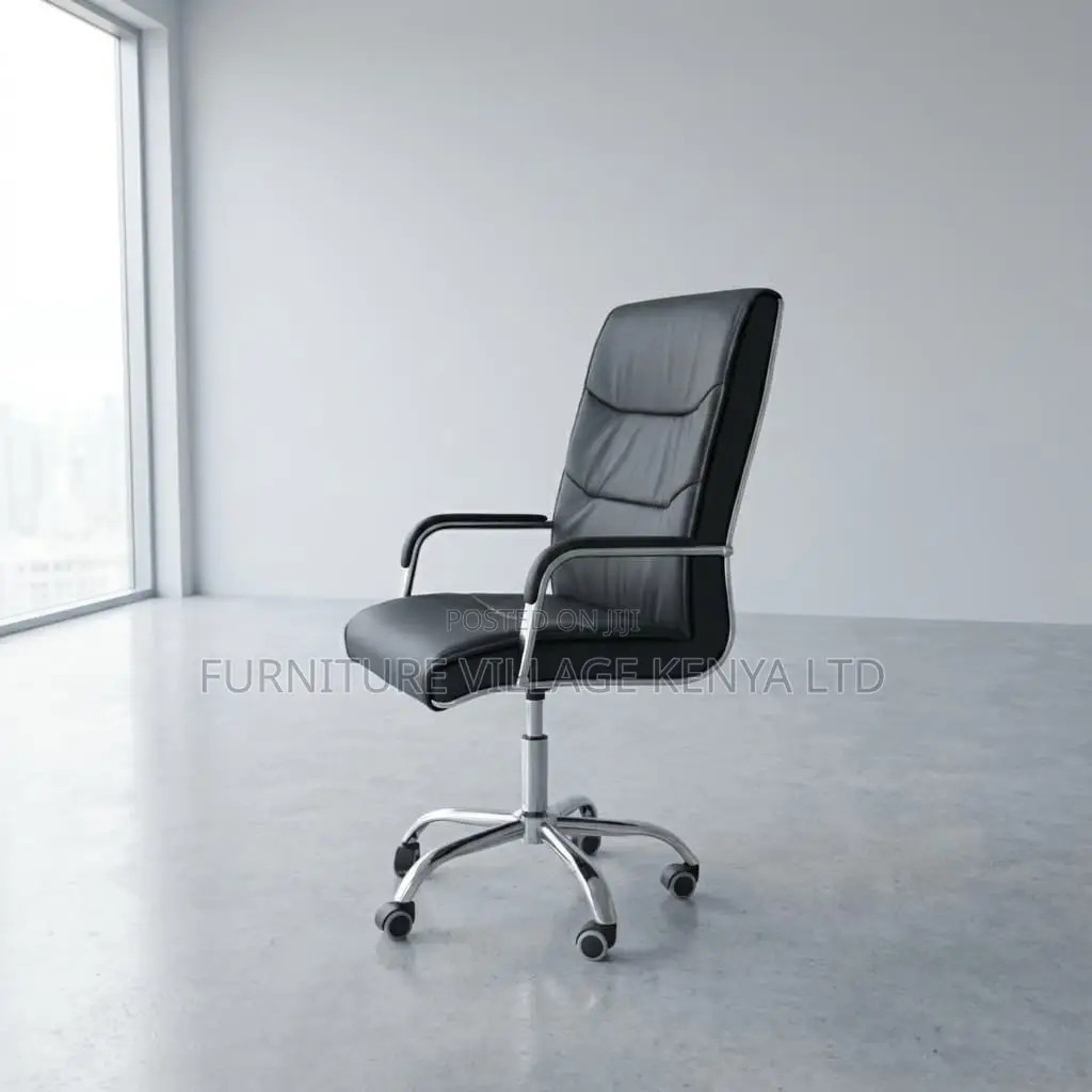 Office Chair; Executive High-back Leather Chair