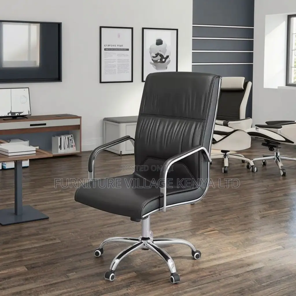 Office Chair; Executive High-back Leather Chair