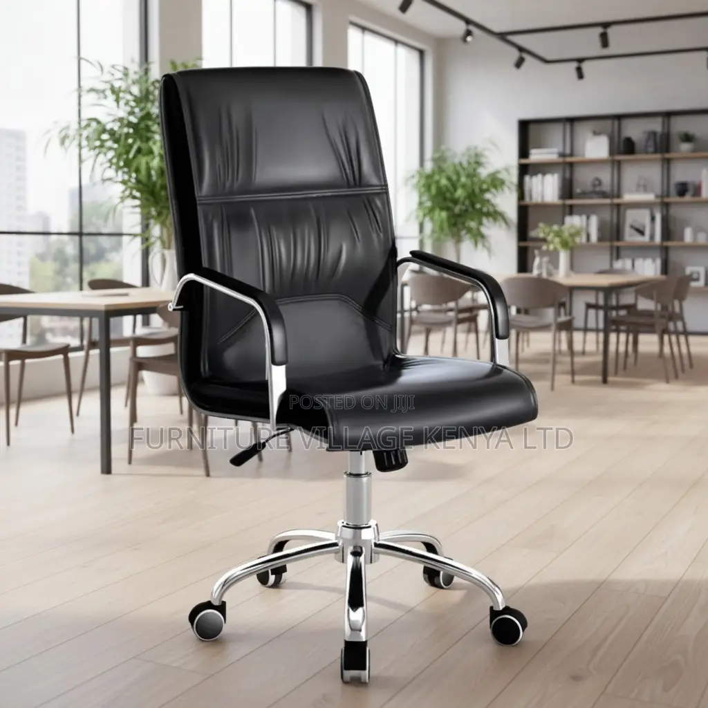Office Chair; Executive High-back Leather Chair