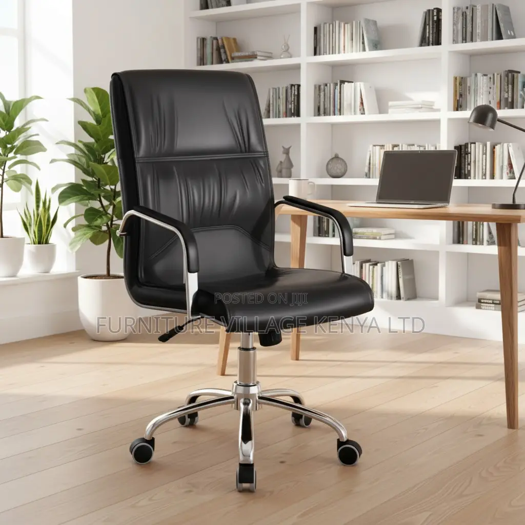 Office Chair; Executive High-back Leather Chair