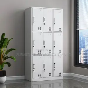 Office Cabinet; 9 Locker Office Filing Cabinet