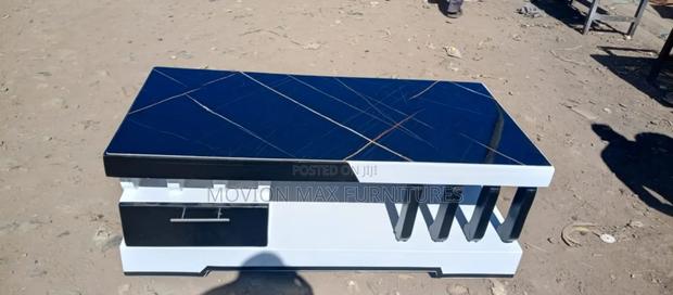 White Black Coffee Table - main view