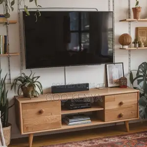 Home Tv Stand; Wooden Living Room Console Tv Table
