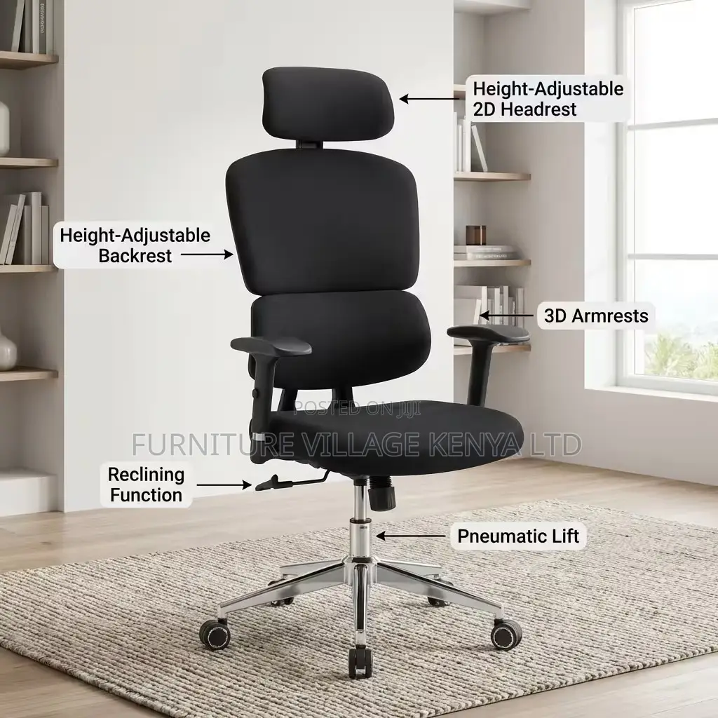 Office Chair; Orthopedic High Back Office Seat