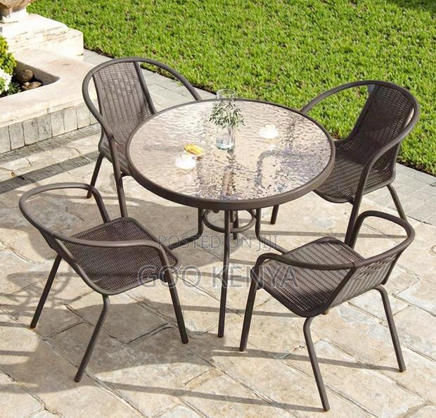 Home Outdoor Set; Elegant 2-seater Rattan Table And Chair Set - thumbnail 5
