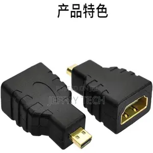 2pcs Micro Hdmi Male to Hdmi Female Converter Adapter