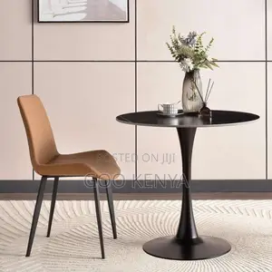 Home Table; Elegant Round Marble Dining Table