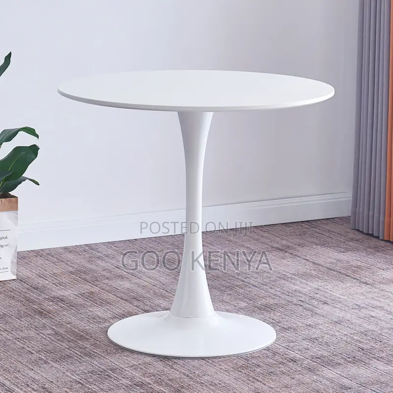 Home Table; Elegant Round Marble Dining Table