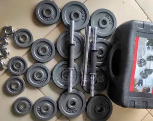 New Affordable Quality/30 Kg Dumbbell Set With a Connector