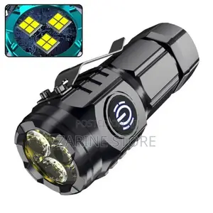 Portable Small Mini Three-Eye Outdoor Strong Flashlight Super Bright