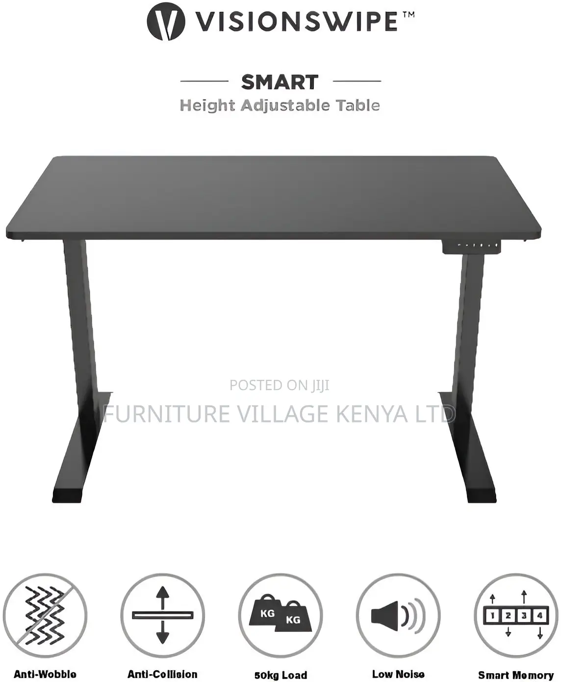 Office Desk; Height Adjustable Electric Standing Desk [1.8m]