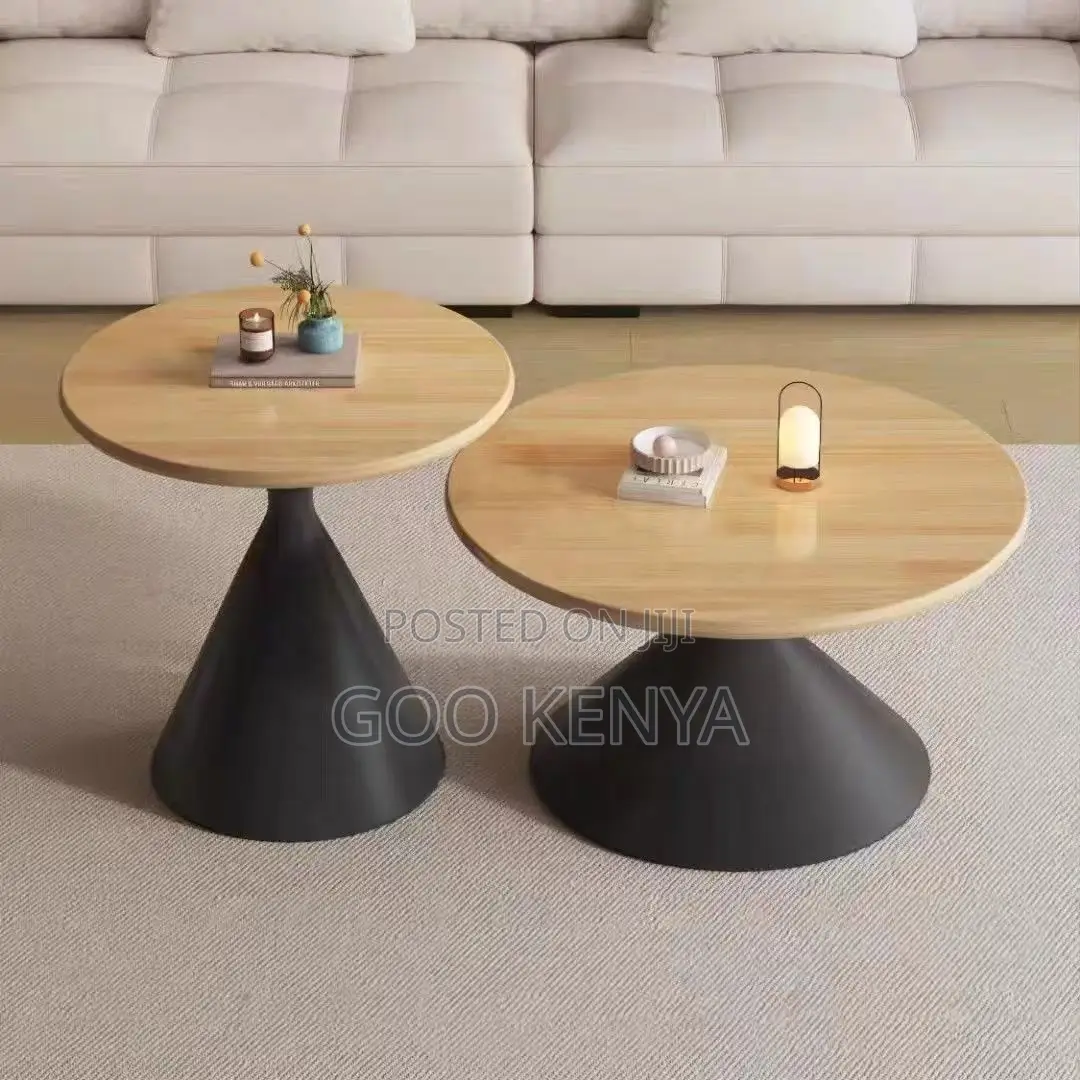 Home Table Set; Premium Round Wooden Nesting Coffee Tables