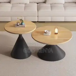 Home Table Set; Premium Round Wooden Nesting Coffee Tables