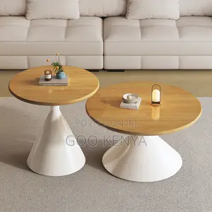 Home Table Set; Premium Round Wooden Nesting Coffee Tables