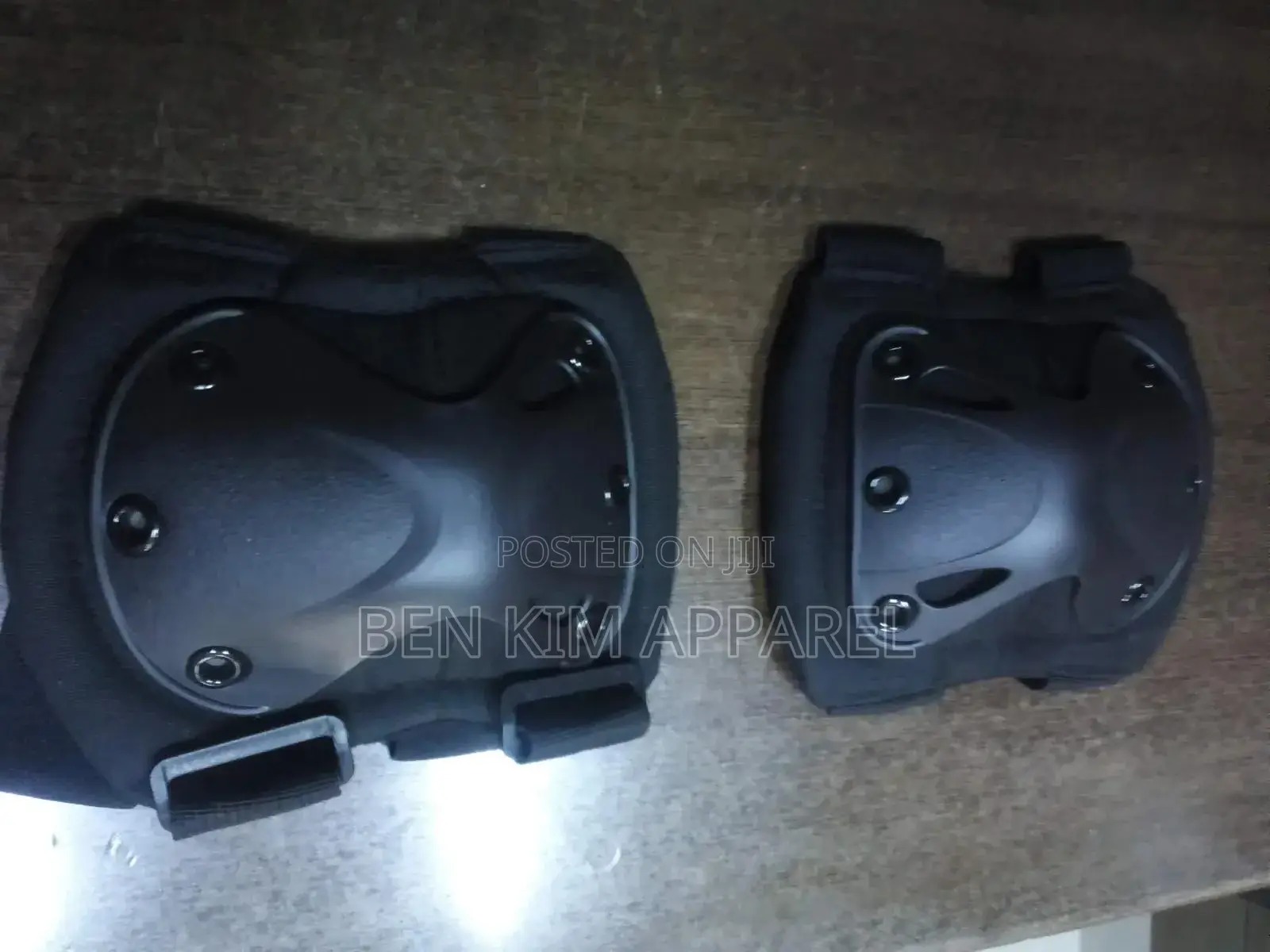 Tactical Knee Caps Black Padded With Abs Plastic Outer Shell