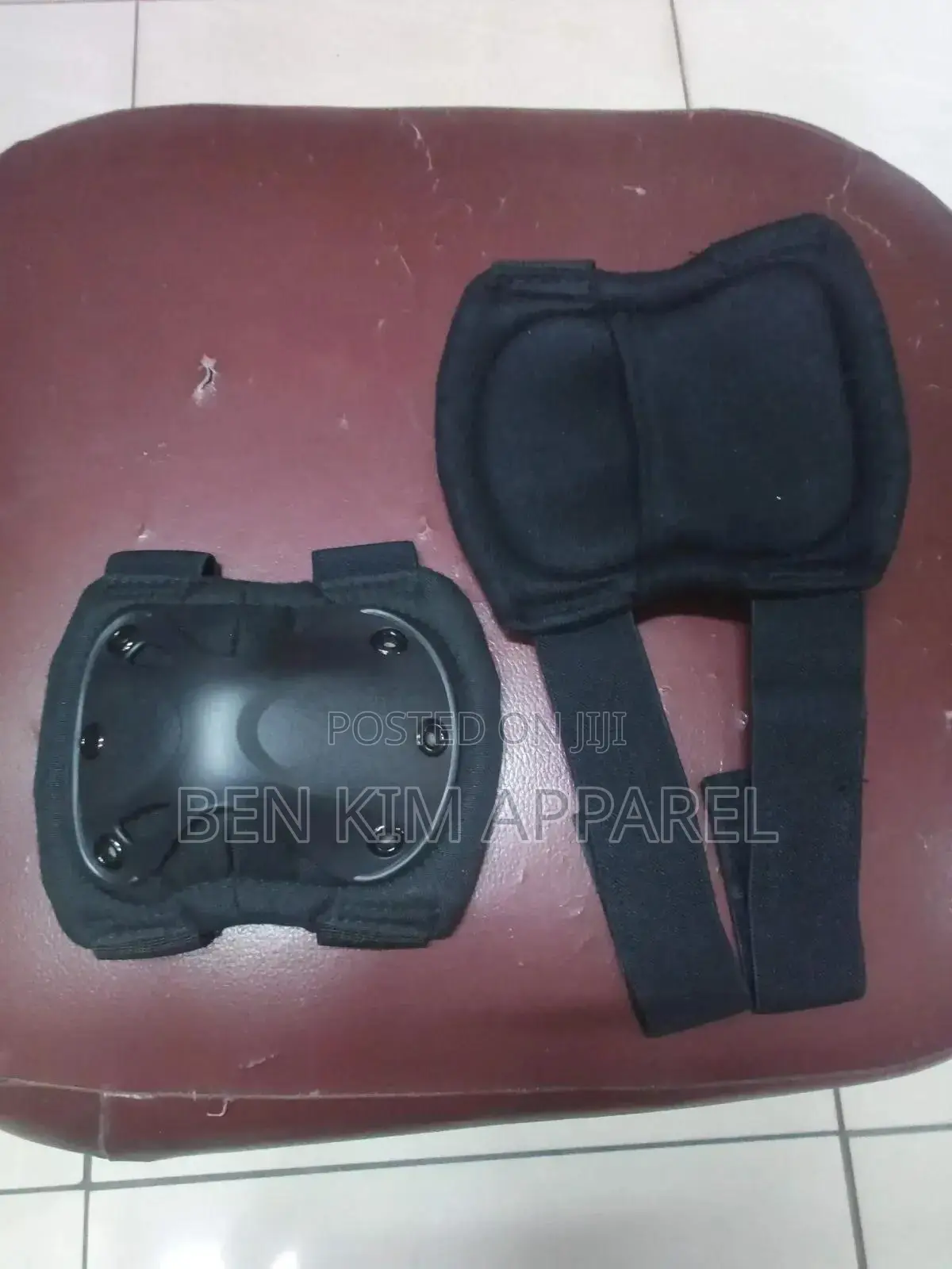 Tactical Knee Caps Black Padded With Abs Plastic Outer Shell
