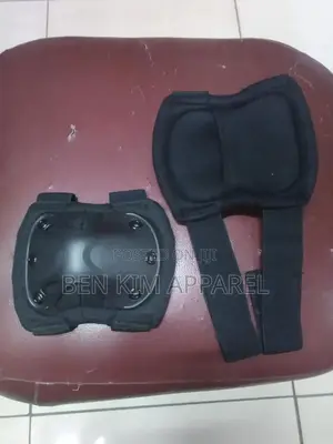 Tactical Knee Caps Black Padded With Abs Plastic Outer Shell