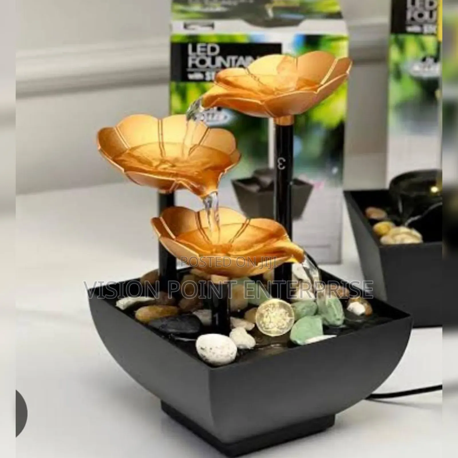 Led Fountain With Stones