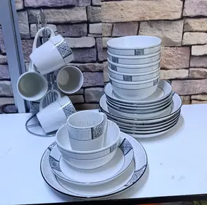 *24 PCS Stylish Opal Dinnerset*
6 Plates 6 Side Plates 6 Bowls 6 Cups