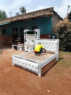 White Classic 5 by 6 Diamond Panel Bed - thumbnail 2