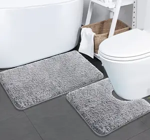 Bathroom 2pcs Ultra-Soft Plush Bath Mat Set*
