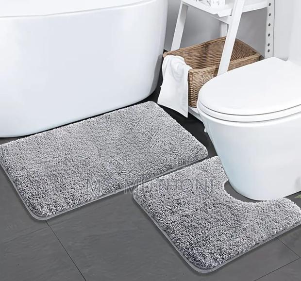 Bathroom 2pcs Ultra-Soft Plush Bath Mat Set* - thumbnail 4