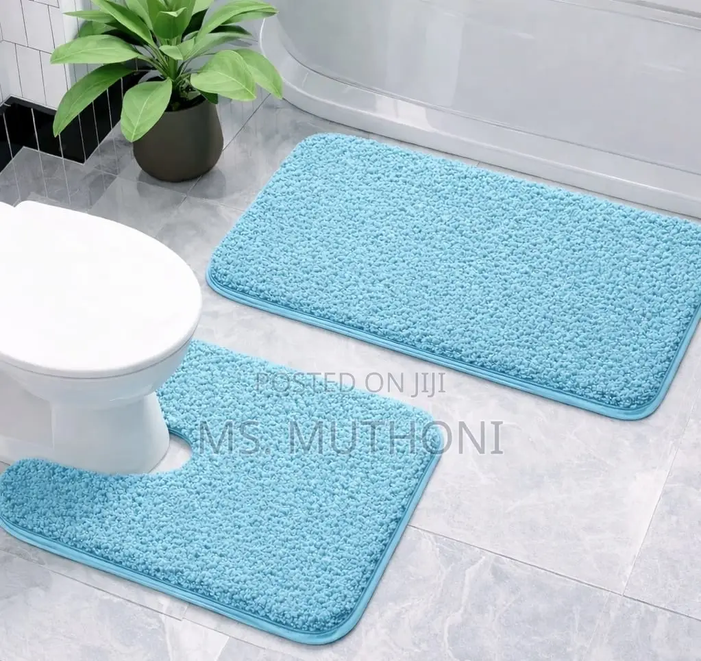Bathroom 2pcs Ultra-Soft Plush Bath Mat Set*