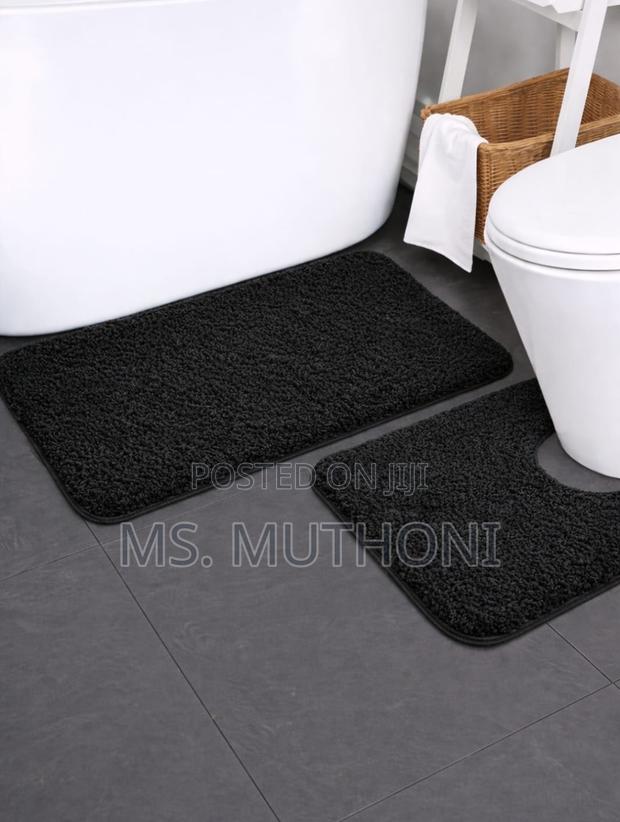 Bathroom 2pcs Ultra-Soft Plush Bath Mat Set* - main view