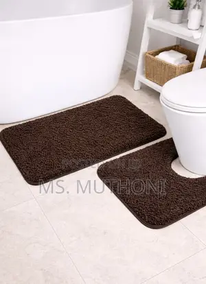 Bathroom 2pcs Ultra-Soft Plush Bath Mat Set*