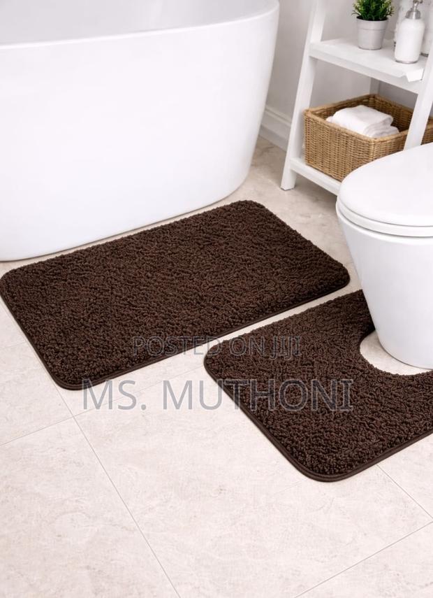 Bathroom 2pcs Ultra-Soft Plush Bath Mat Set* - thumbnail 5