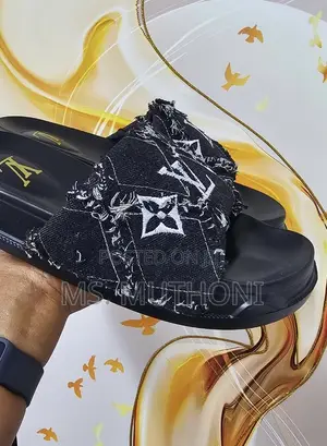 Louis Vuitton Style Medicated Slippers / Slides Size 40-45
