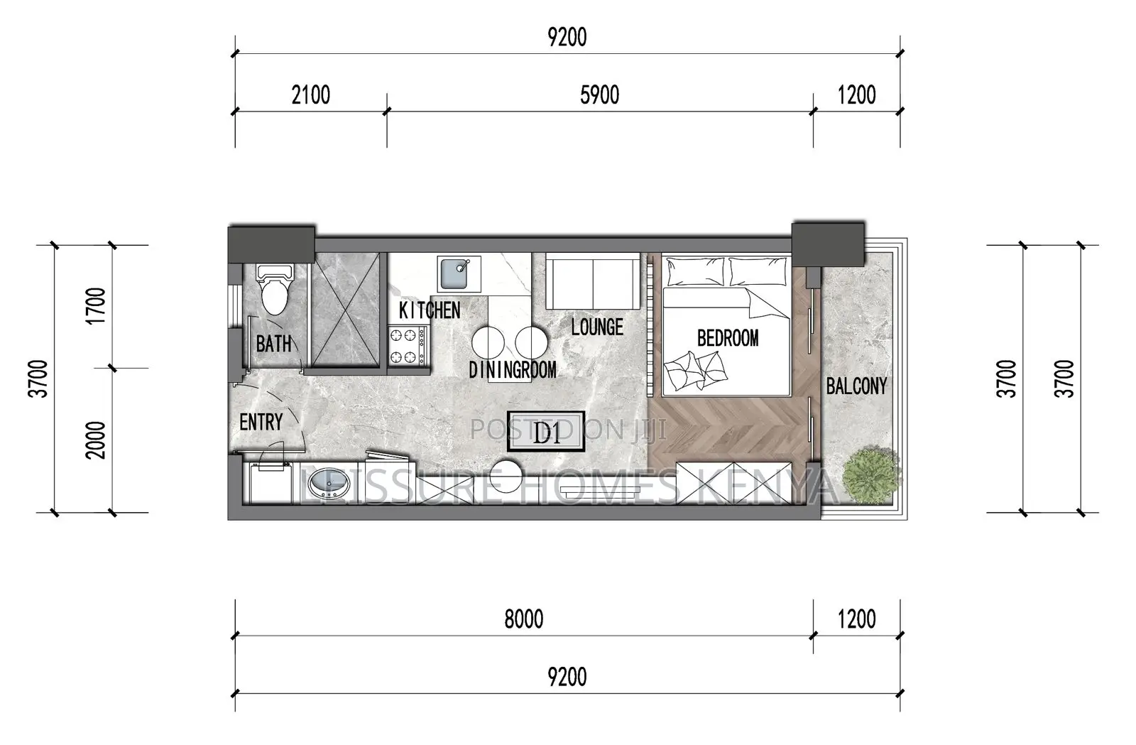 1bdrm Apartment in Westlands for sale