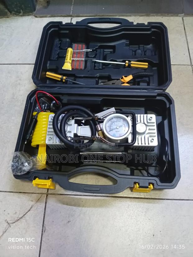 Double Air Compressor With Tool Set - main view