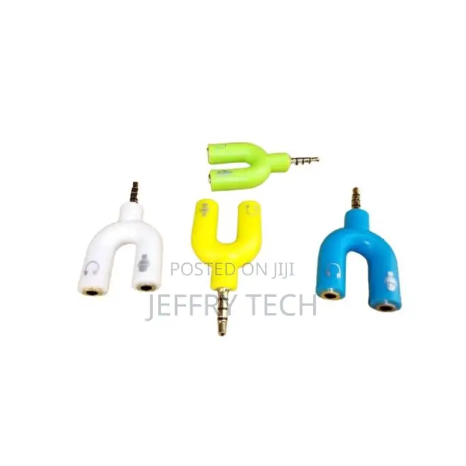 4pieces 3.5mm Male to 2 Female Audio Jack Earphone 2 Way Splitter
