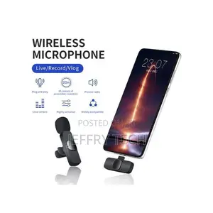 2.4ghz Wireless Clip-on Lavalier Microphone Type-C for Live Vlog Video