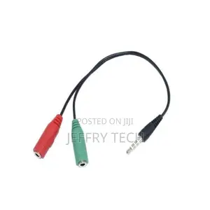 2pcs 3.5mm Male to 2female Audio Jack Earphone 2way Splitter