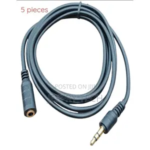 5 Pieces 3.5mm Aux Male to 3.5mm Female Jack Cable