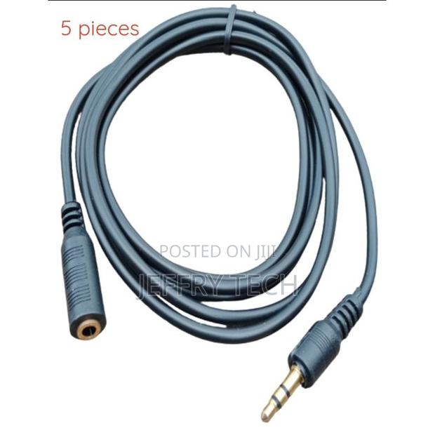 5 Pieces 3.5mm Aux Male to 3.5mm Female Jack Cable - main view