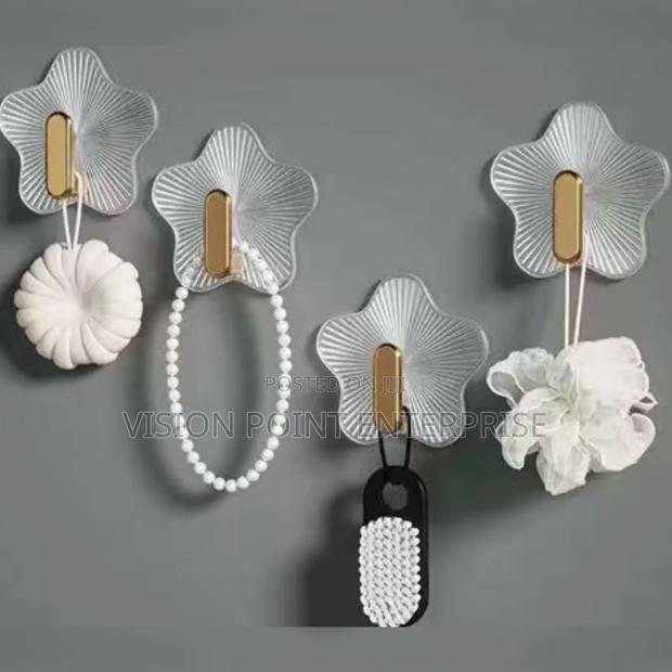 Punch-Free Wall Hanging Hooks 5pcs