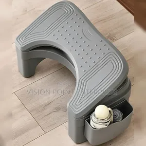 *Ergonomic Foldable / Adjustable Footrest With Storage Space