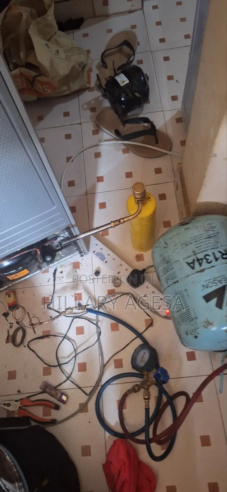 Fridge Compressor Replacement and Gas Refill