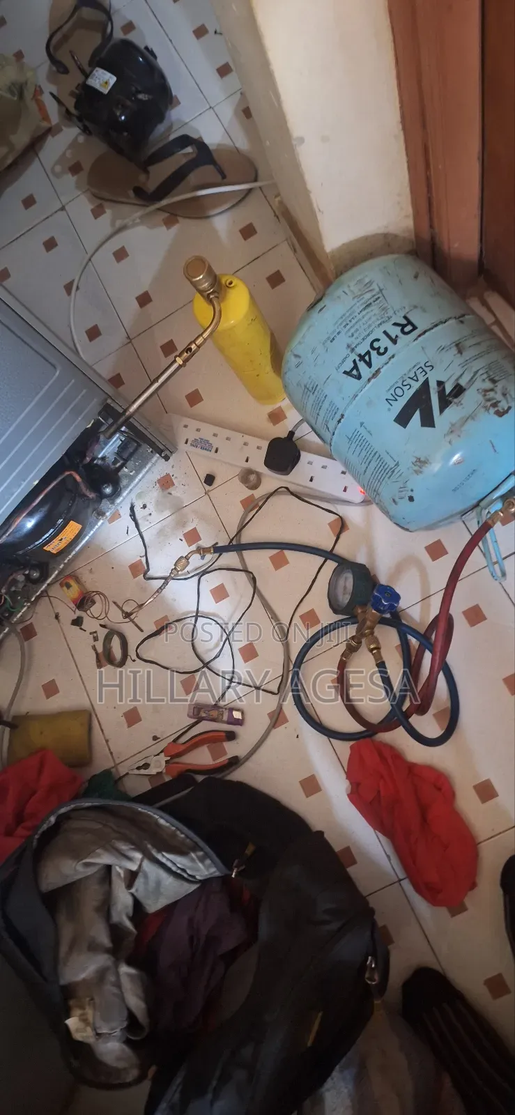 Fridge Compressor Replacement and Gas Refill