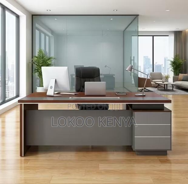 Office Desk; 2 M L Shape Ceo's Executive Work Desk - thumbnail 2