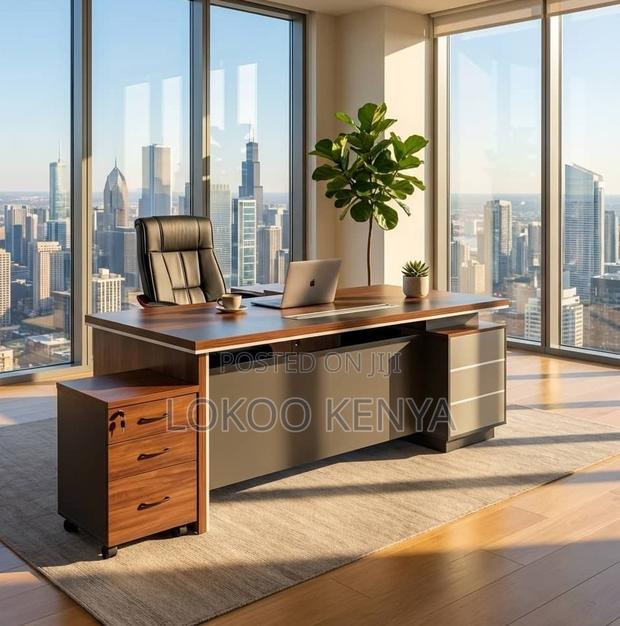 Office Desk; 2 M L Shape Ceo's Executive Work Desk - thumbnail 4
