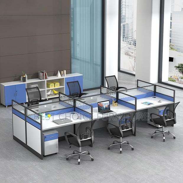 Office Workstations; Collaborative 6-Seater Multi-Coloured Office Desk - thumbnail 11